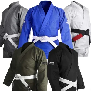 Hawk Sports Brazilian Jiu Jitsu Gi for Men and Women with Jacket, Pants, and White Belt for Martial Arts Training