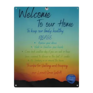 Health Awareness Plastic Door Sign - Sunset