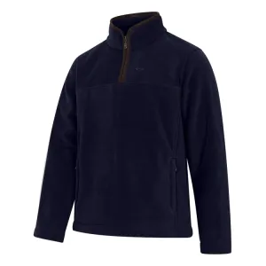 Hoggs of Fife Stenton 1/4 Zip Fleece - Midnight Navy