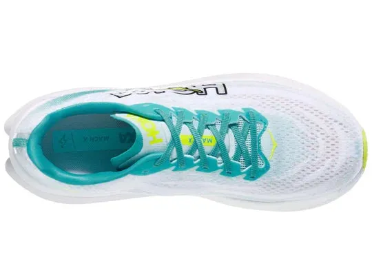 Hoka | Mach X | Men's | White/Blue Glass