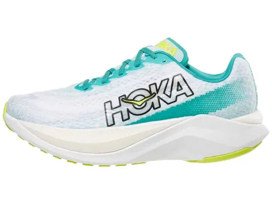 Hoka | Mach X | Women's | White/Blue Glass