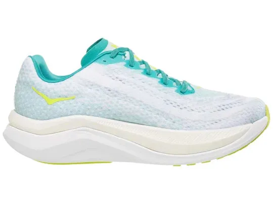 Hoka | Mach X | Women's | White/Blue Glass