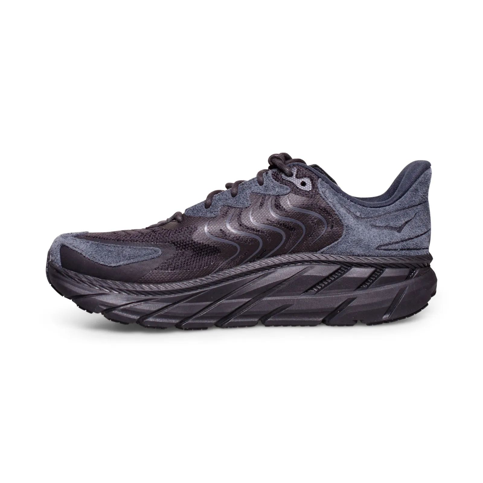 Hoka One One Clifton LS Black / Asphalt Running Shoes - All Gender