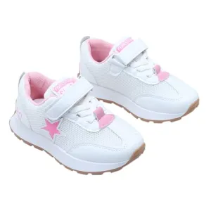 Hopscotch Girls PU Text Print Athletic Shoes in Pink Color, UK: 10 (XZY-4575217)