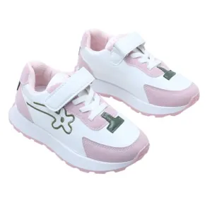 Hopscotch Girls PU Text Print Athletic Shoes in Pink Color, UK: 14 (XZY-4575295)