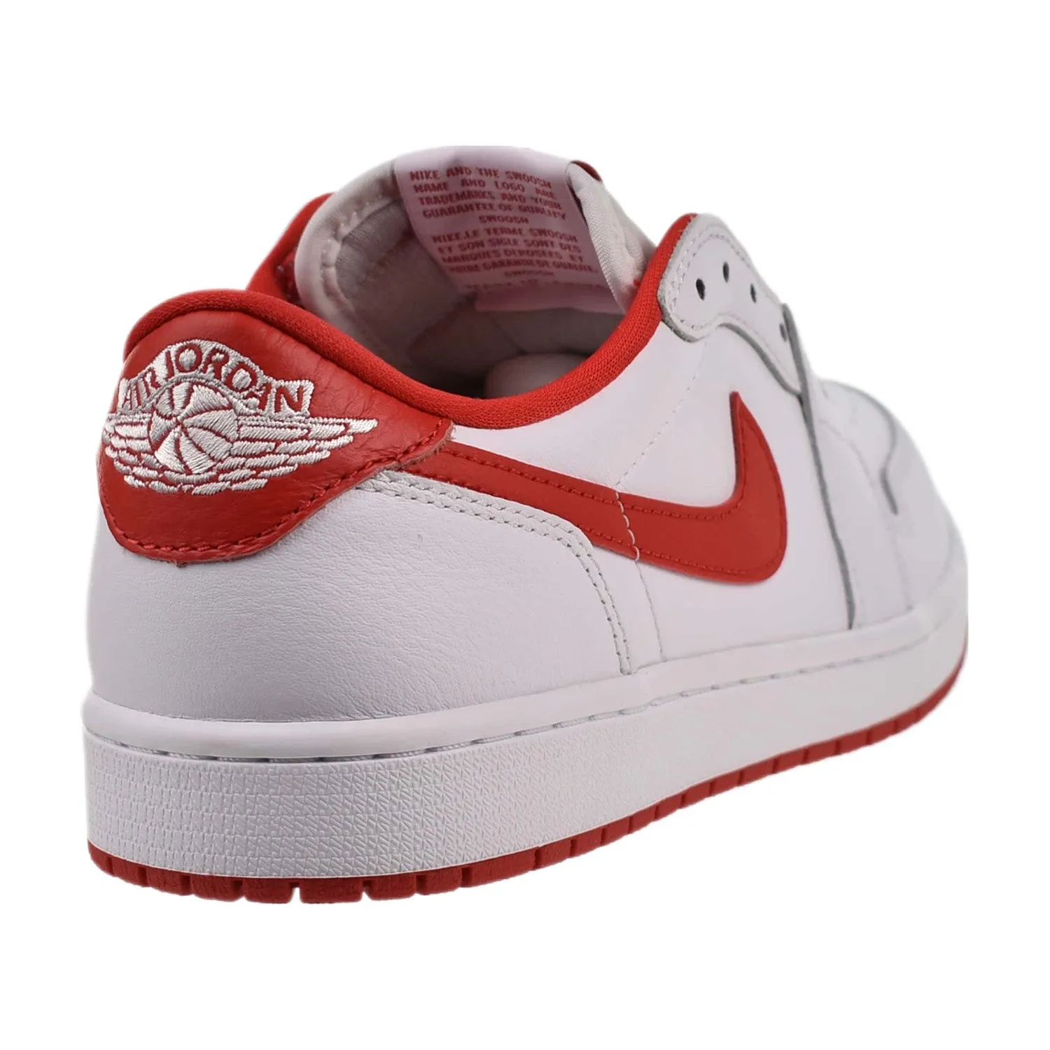 Jordan 1 Retro Low OG Men's Shoes White-University Red