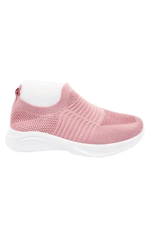 Joy Trainers | Slip On | Pink