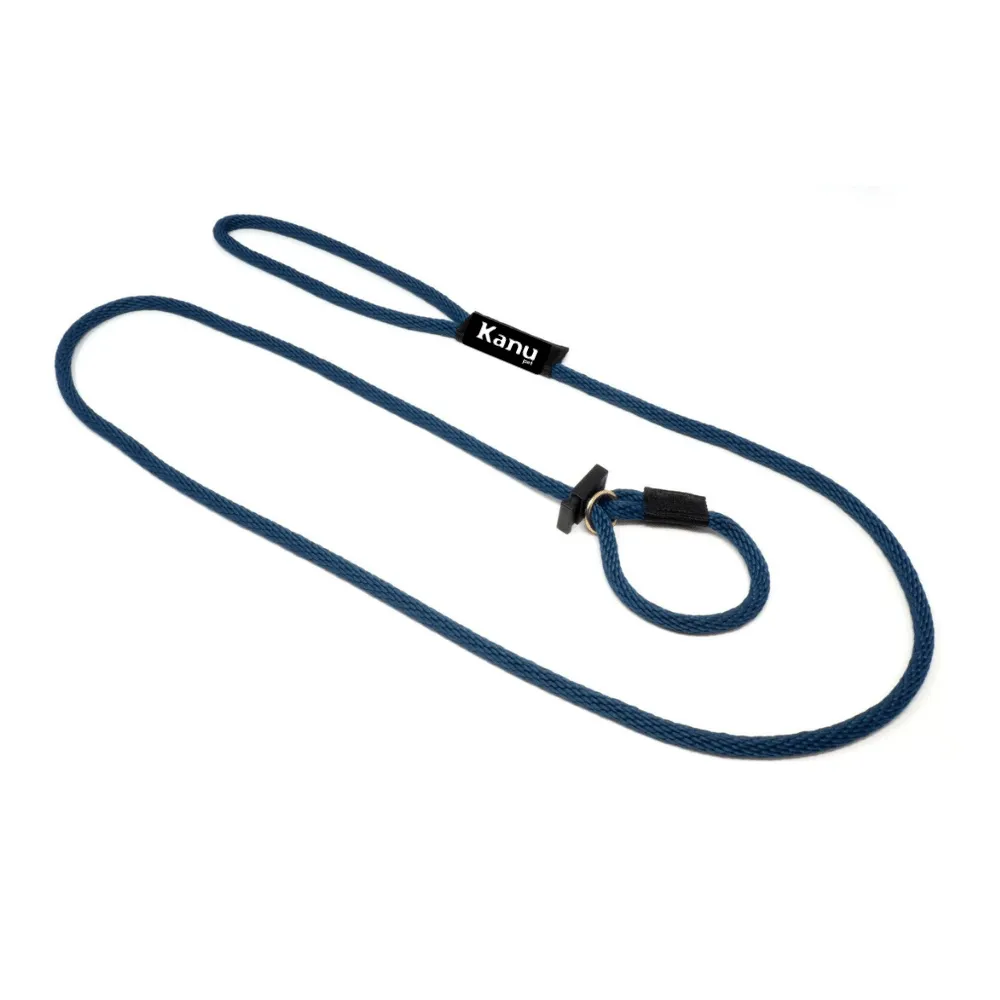 Kanu Pet Navy Slip Dog Leash & Collar