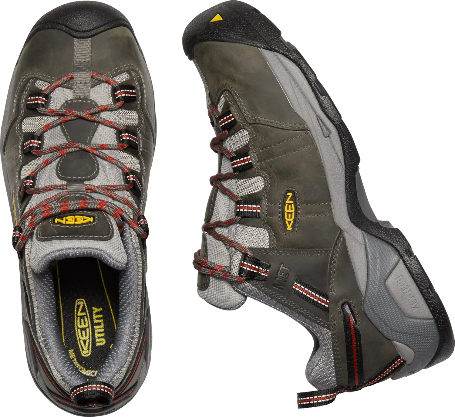 Keen Utility Mens Detroit XT Int Met Steel Grey/Bossa Nova Leather Work Shoes