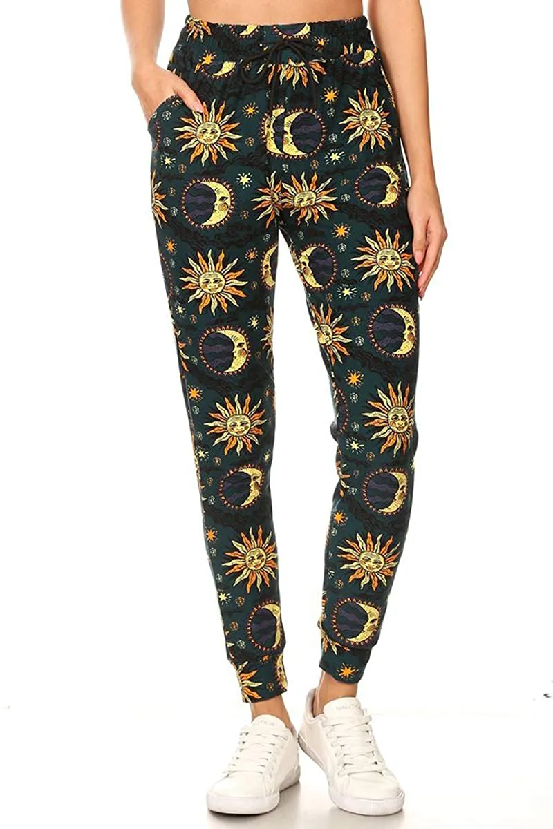 Leggings Depot Women's Popular Print High Waist Premium Jogger Track Pants(S-3X) BAT1