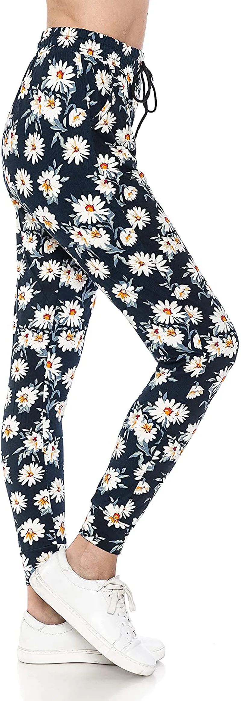 Leggings Depot Women's Popular Print High Waist Premium Jogger Track Pants(S-3X) BAT1