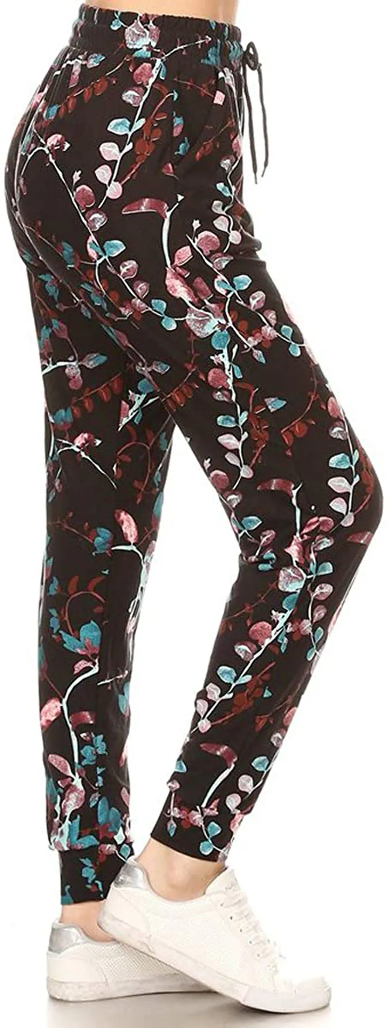 Leggings Depot Women's Popular Print High Waist Premium Jogger Track Pants(S-3X) BAT1