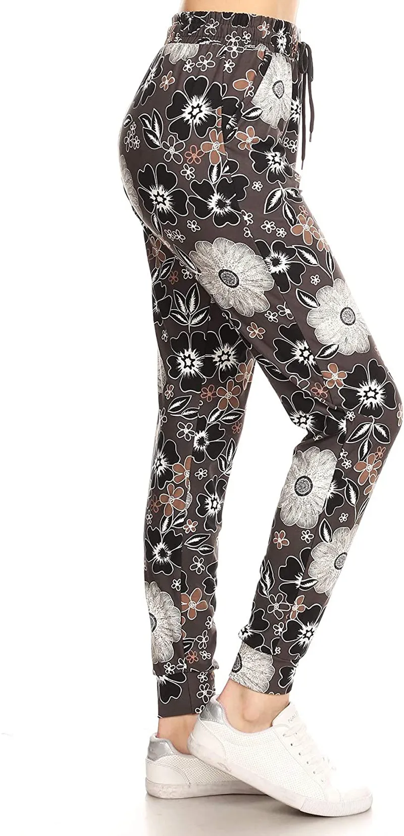 Leggings Depot Women's Popular Print High Waist Premium Jogger Track Pants(S-3X) BAT1