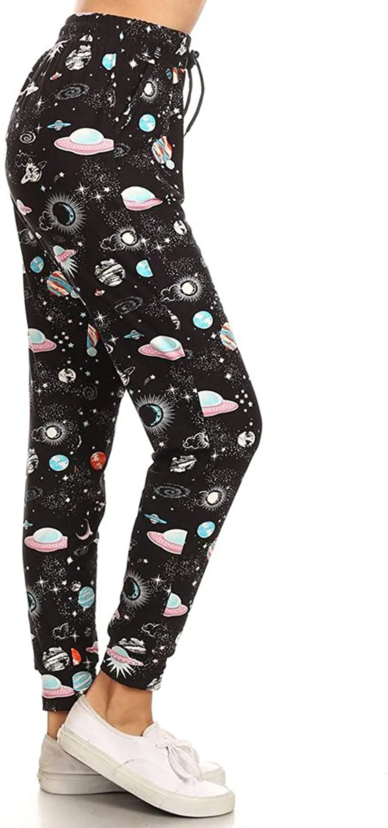 Leggings Depot Women's Popular Print High Waist Premium Jogger Track Pants(S-3X) BAT1