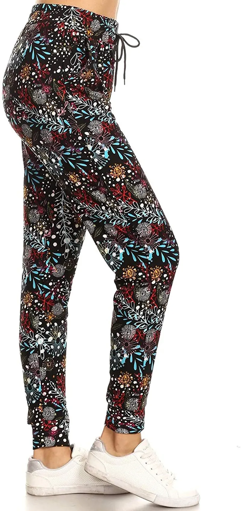 Leggings Depot Women's Popular Print High Waist Premium Jogger Track Pants(S-3X) BAT1