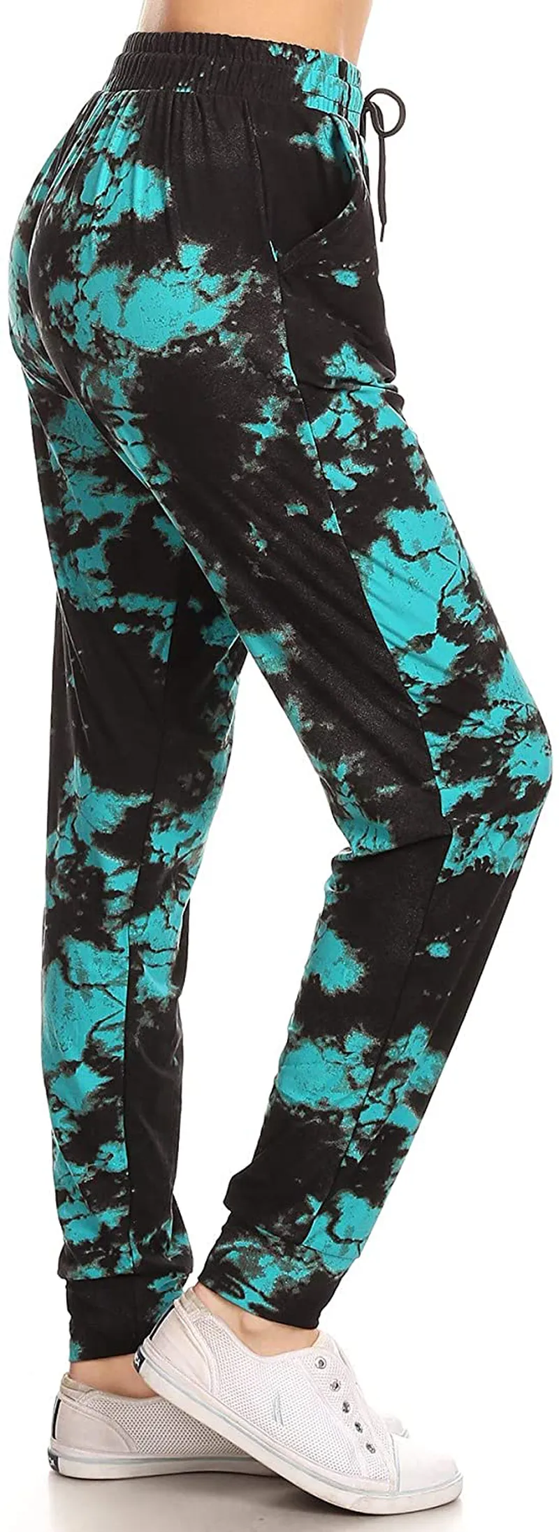 Leggings Depot Women's Popular Print High Waist Premium Jogger Track Pants(S-3X) BAT1