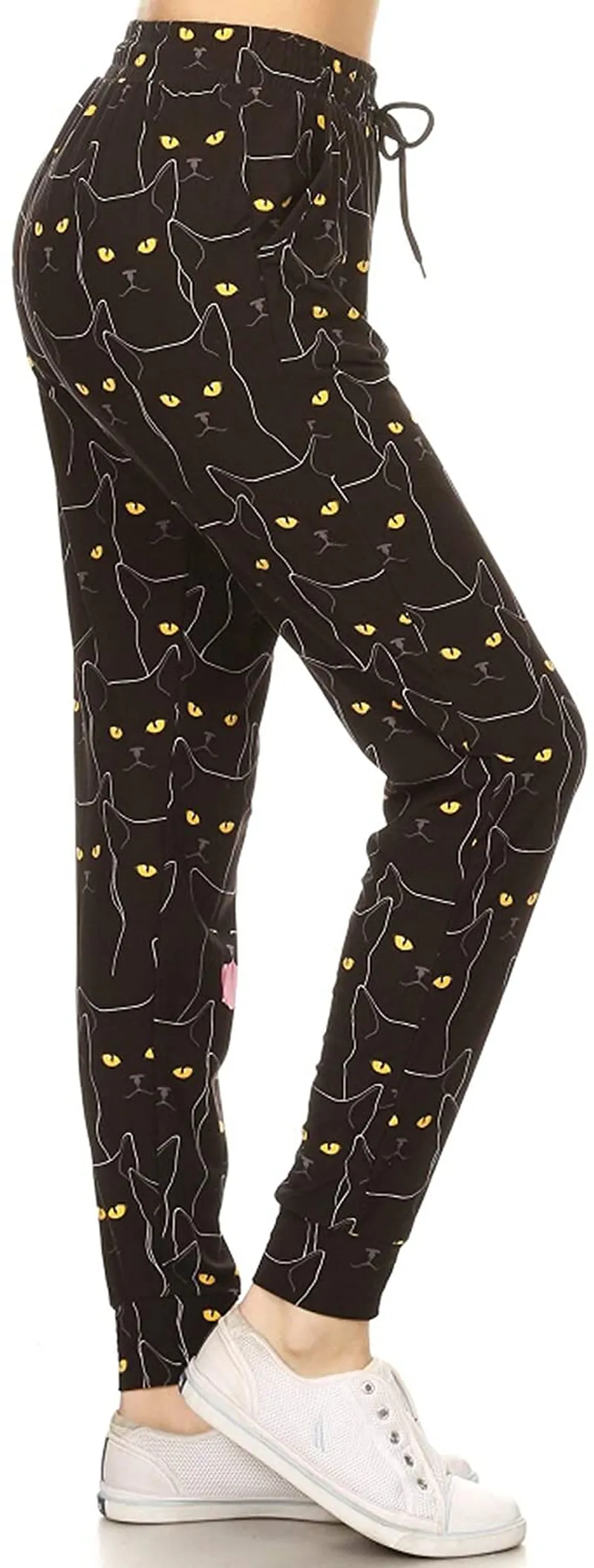 Leggings Depot Women's Popular Print High Waist Premium Jogger Track Pants(S-3X) BAT1