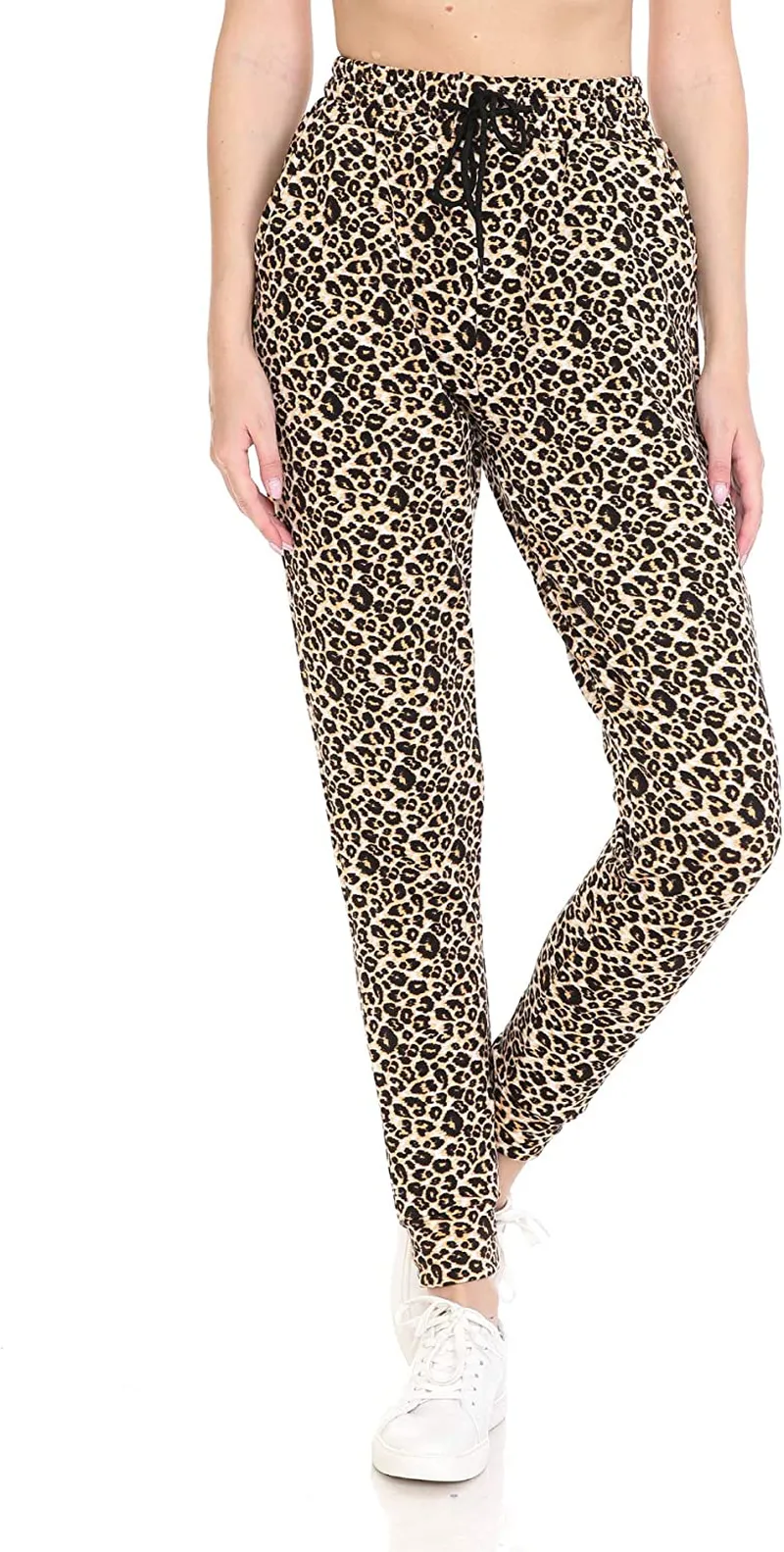 Leggings Depot Women's Popular Print High Waist Premium Jogger Track Pants(S-3X) BAT1