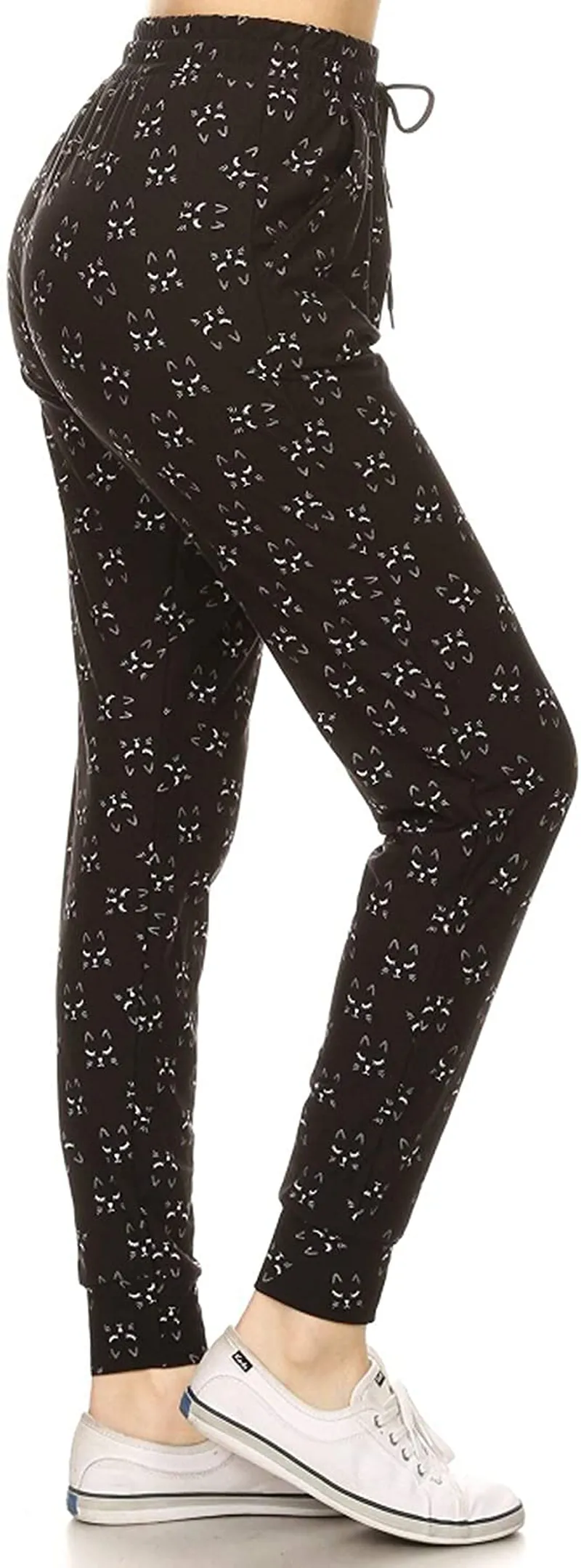 Leggings Depot Women's Popular Print High Waist Premium Jogger Track Pants(S-3X) BAT1