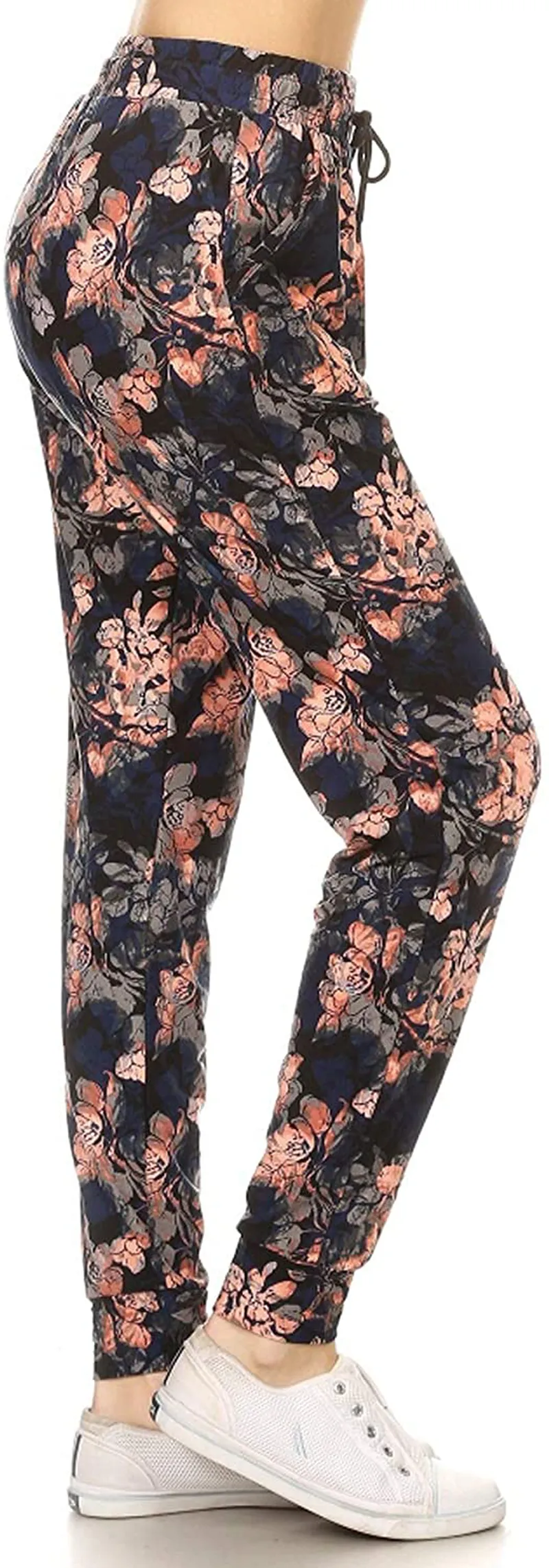 Leggings Depot Women's Popular Print High Waist Premium Jogger Track Pants(S-3X) BAT1