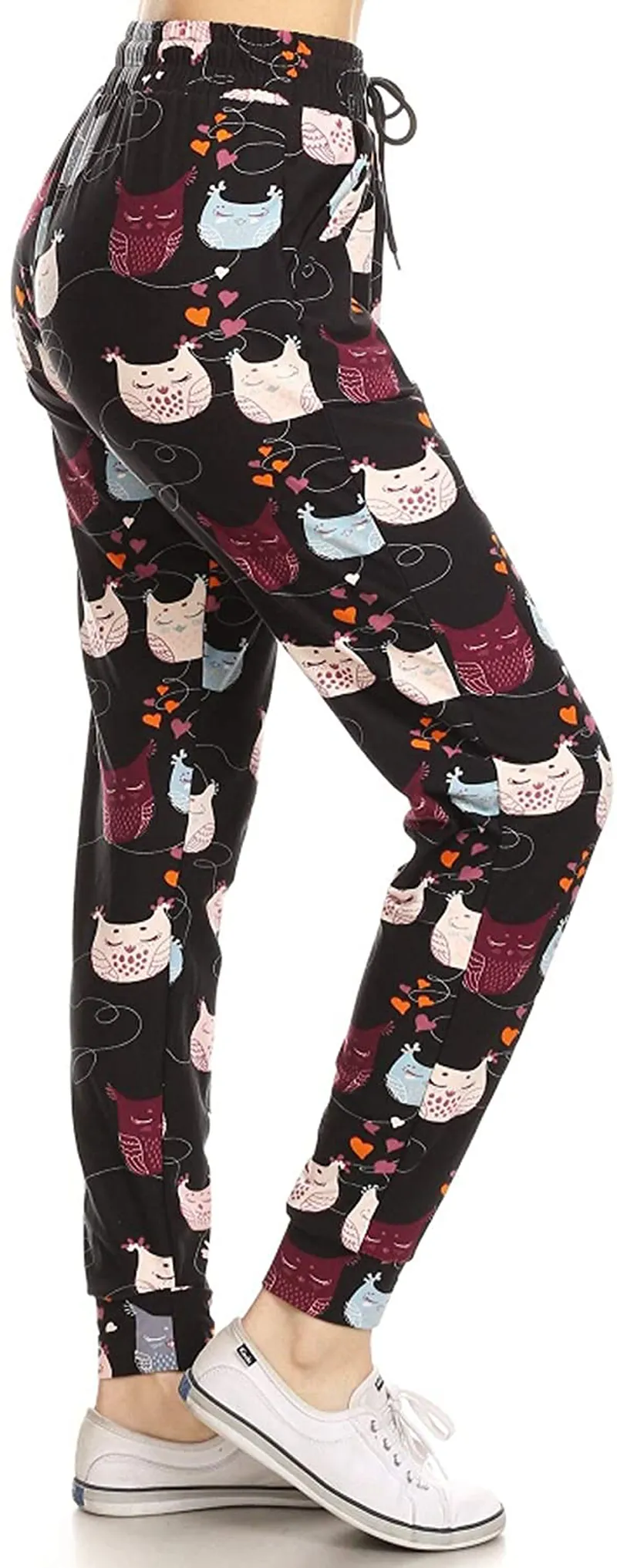 Leggings Depot Women's Popular Print High Waist Premium Jogger Track Pants(S-3X) BAT1