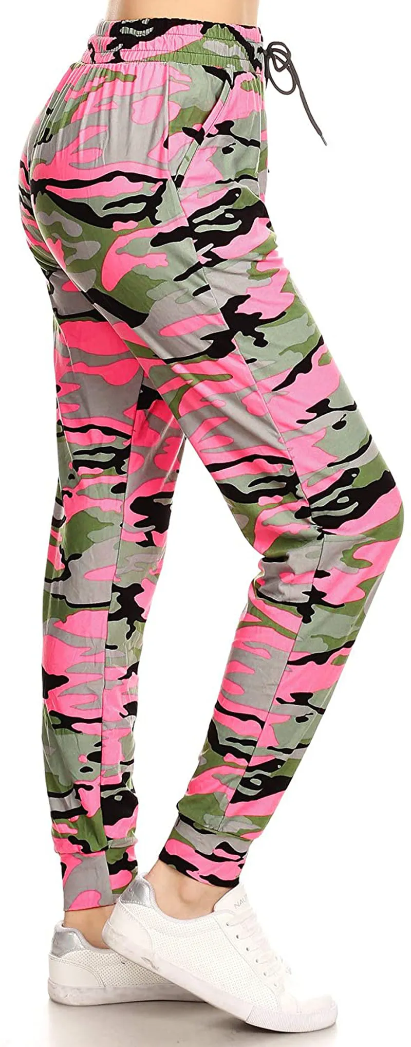 Leggings Depot Women's Popular Print High Waist Premium Jogger Track Pants(S-3X) BAT1