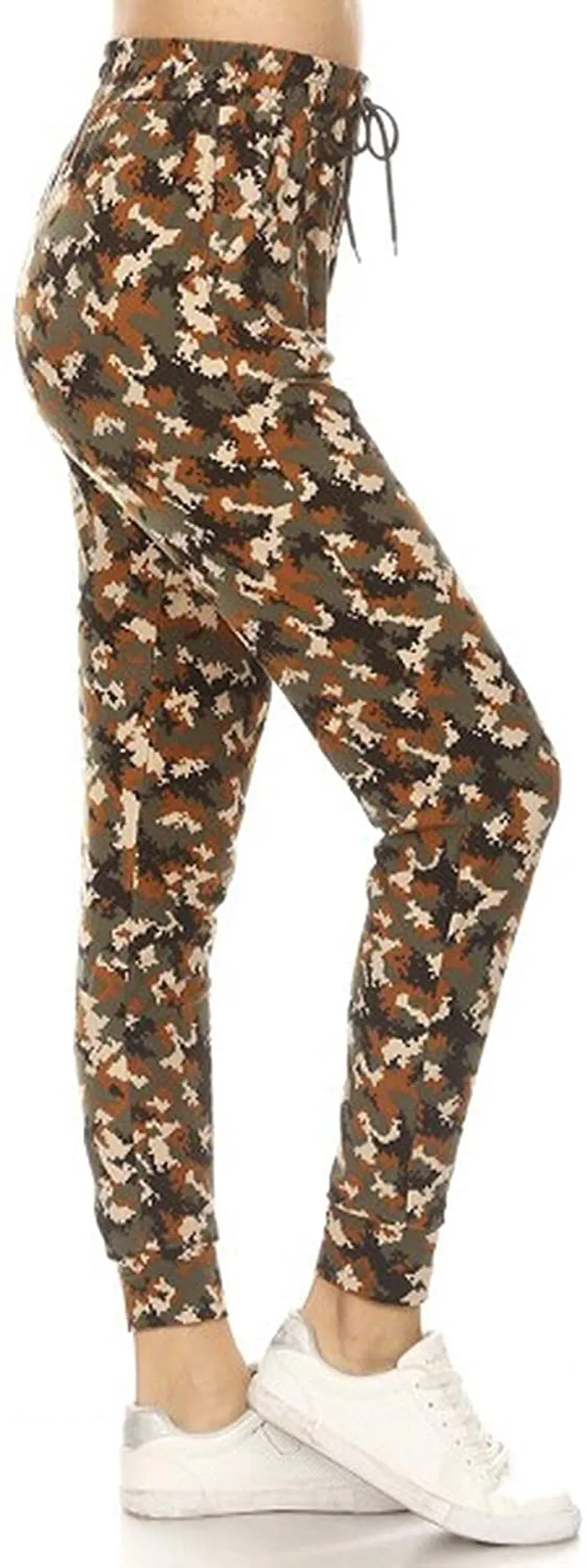 Leggings Depot Women's Popular Print High Waist Premium Jogger Track Pants(S-3X) BAT1