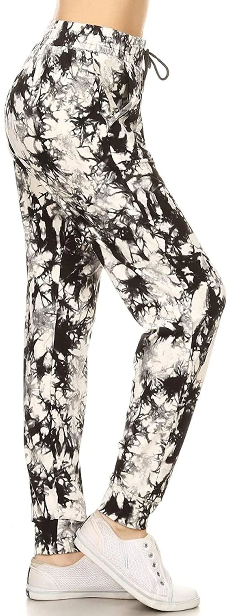 Leggings Depot Women's Popular Print High Waist Premium Jogger Track Pants(S-3X) BAT1