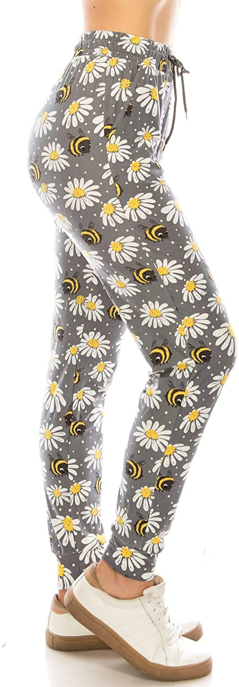 Leggings Depot Women's Popular Print High Waist Premium Jogger Track Pants(S-3X) BAT1