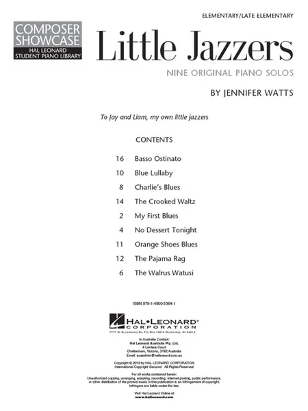 Little Jazzers - HLSPL Composer Showcase Series