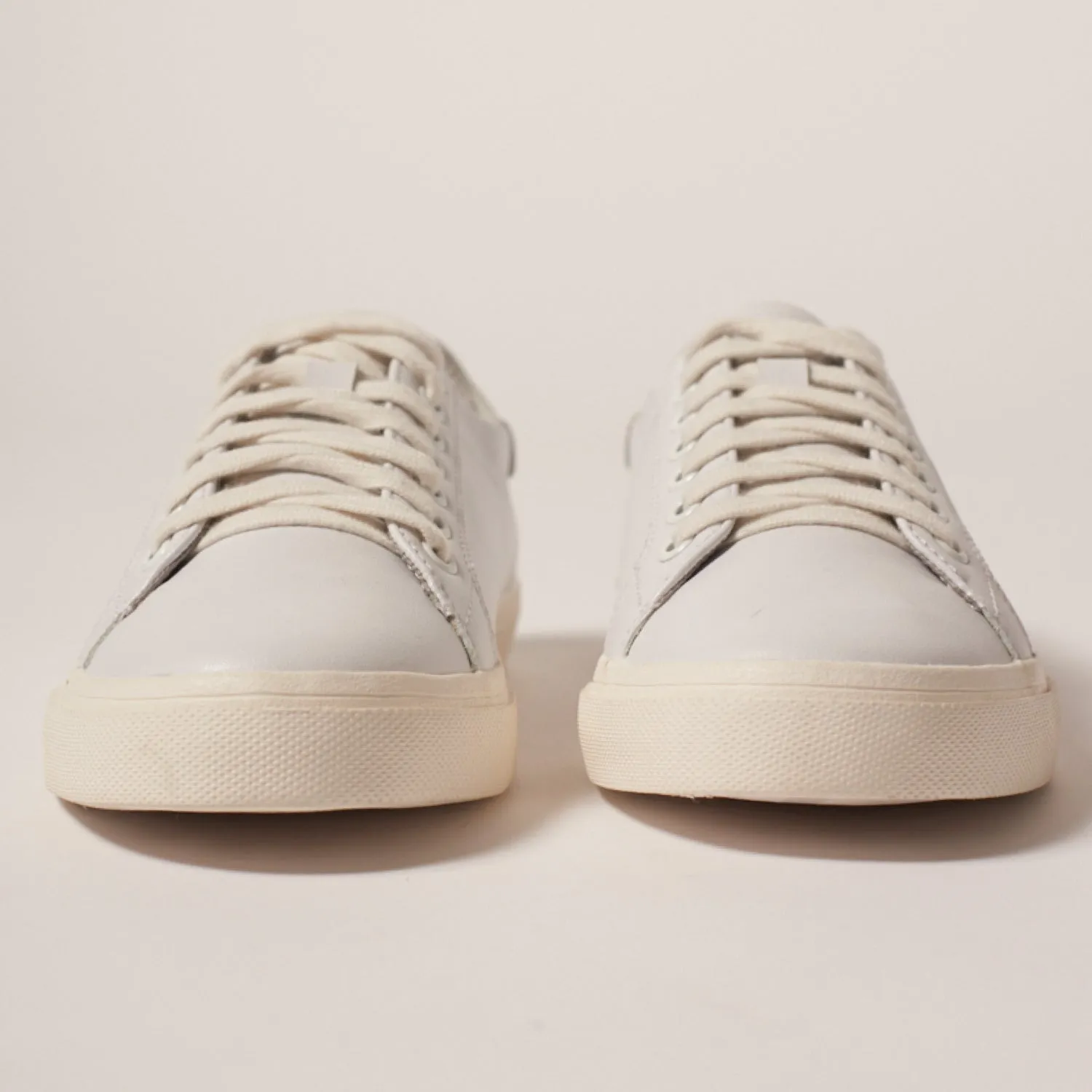 Low Vegan Leather White