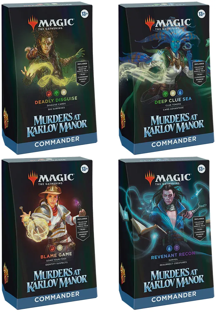 Magic the Gathering: Murders at Karlov Manor Commander Decks (Set of 4)