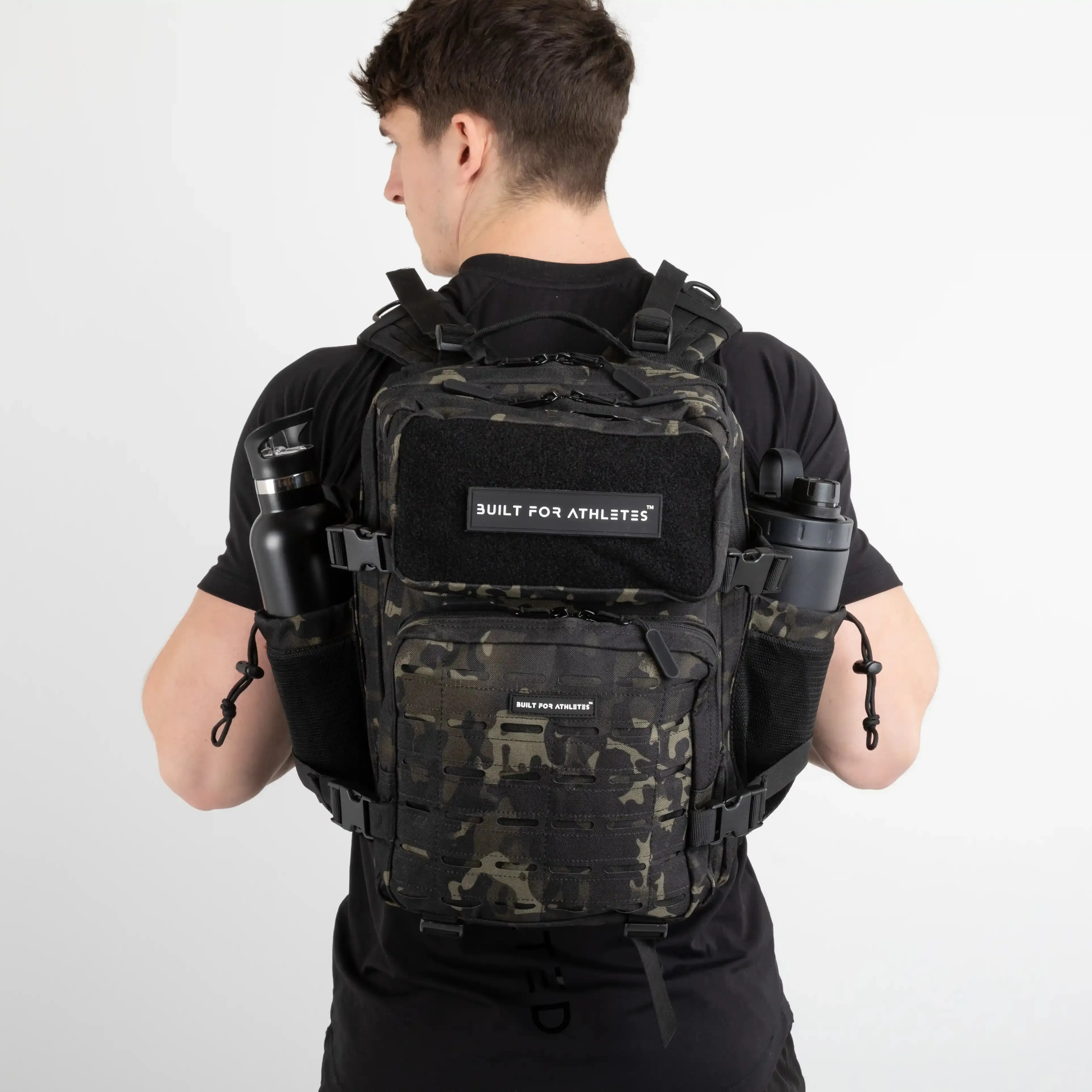 Medium Black Camo Gym Backpack