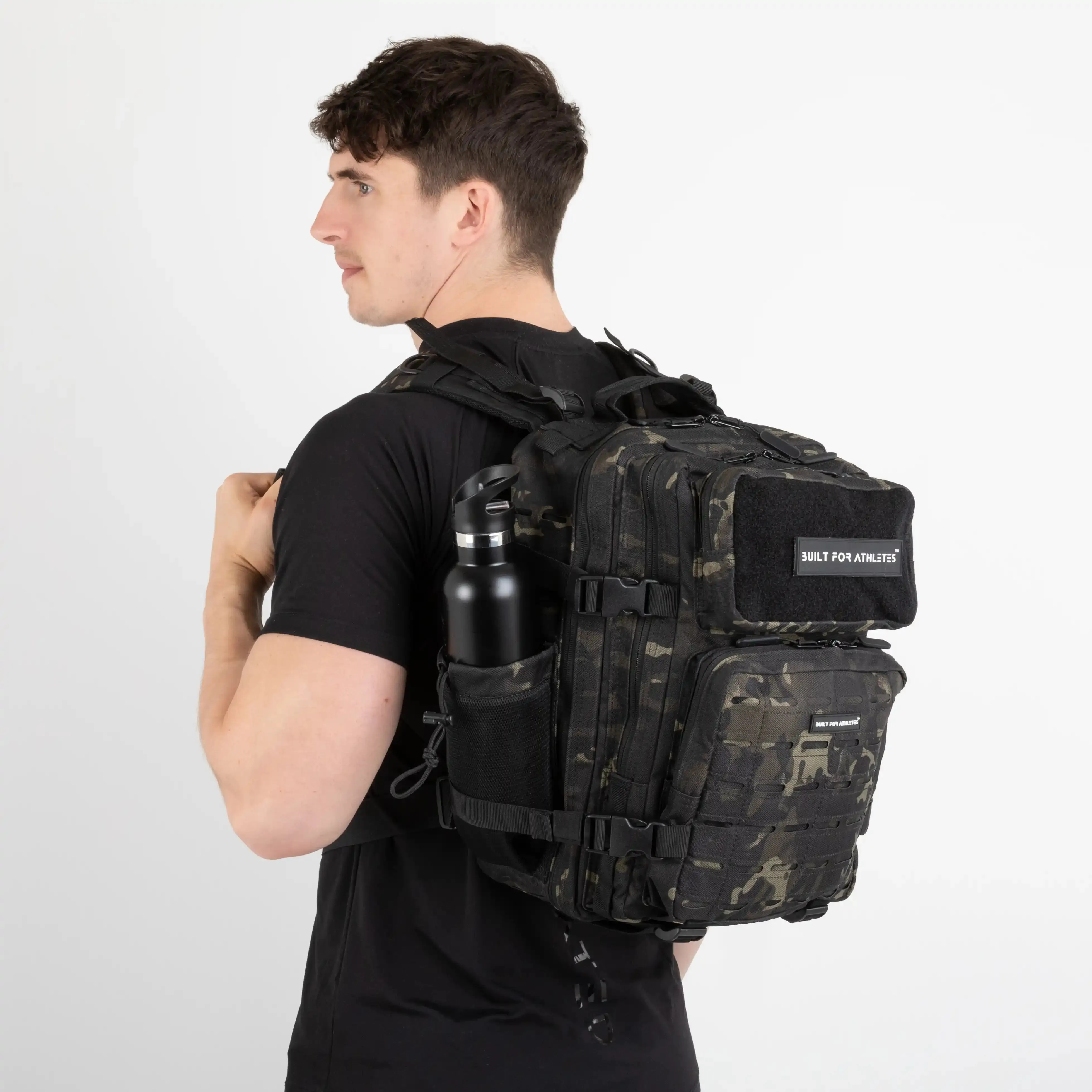 Medium Black Camo Gym Backpack