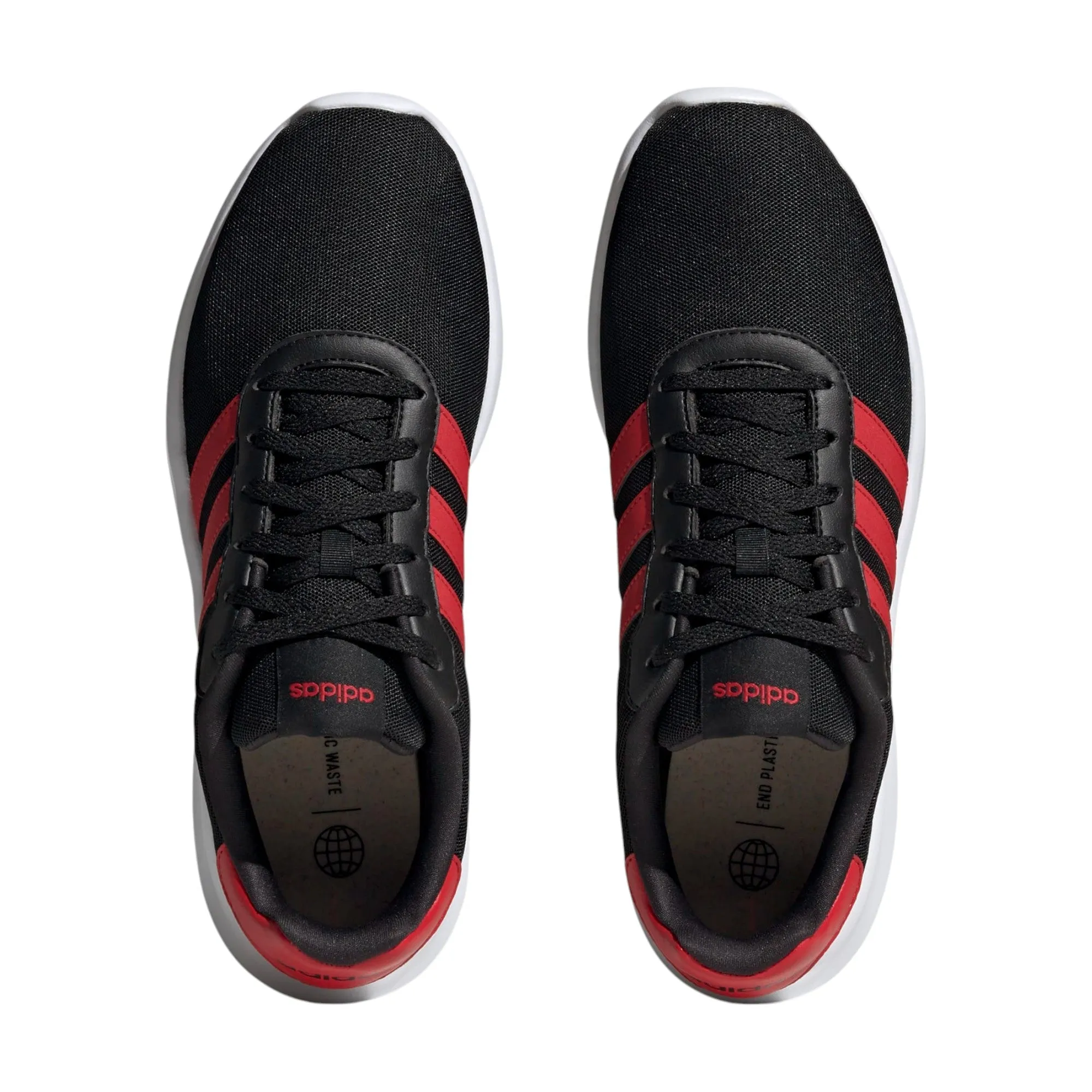 Mens Adidas Lite Racer 3.0 Shoes Black/Red