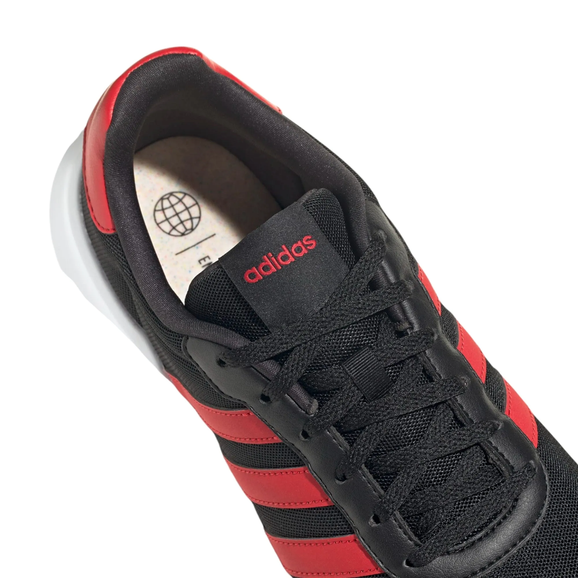 Mens Adidas Lite Racer 3.0 Shoes Black/Red