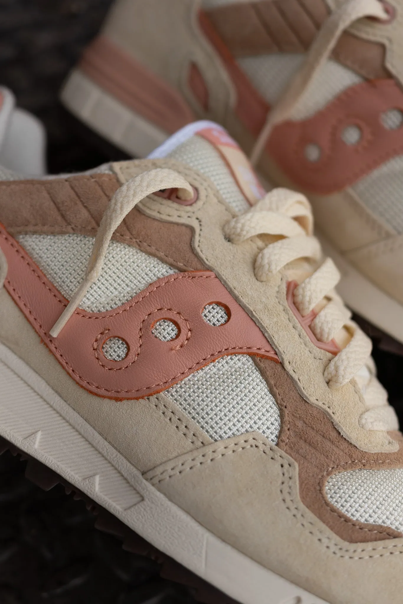 Mens Saucony Shadow 5000 (Cream/Salmon)