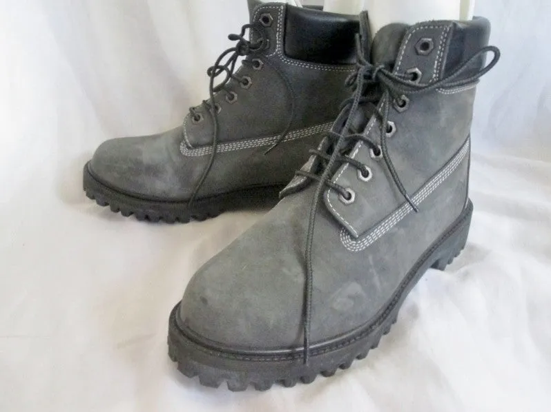 Mens SMITH'S AMERICAN Waterproof Hiking Trekking Field Boots 7.5 GRAY CHARCOAL