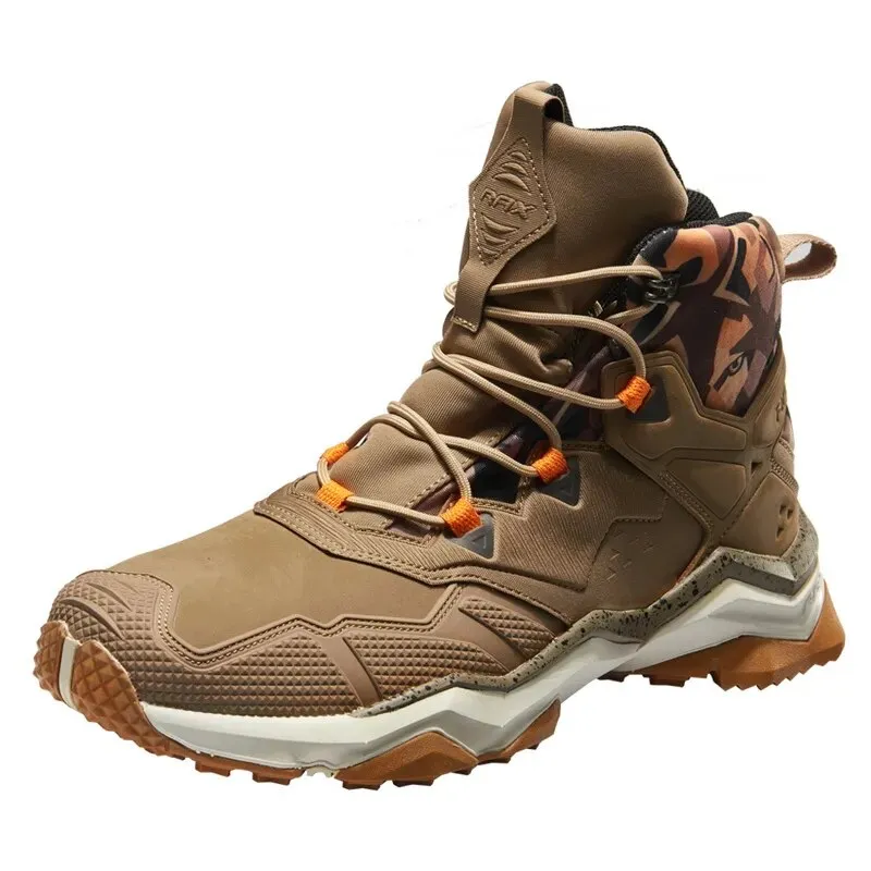 Mens Waterproof Hiking Shoes Mountain Hiking Boots Genuine Leather Men Breathable Waterproof Trekking Shoes Outdoor Man