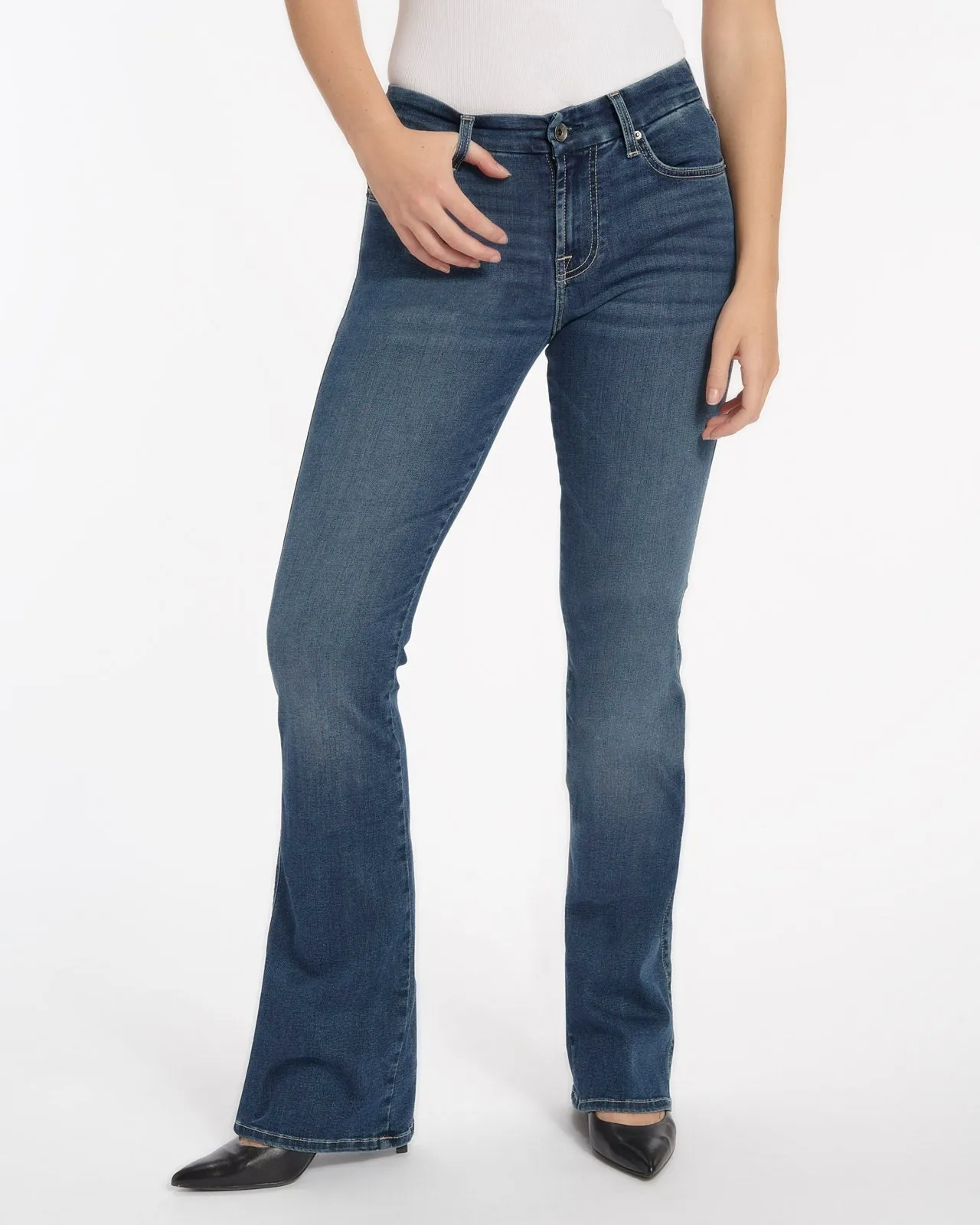 Mid-Rise Bootcut Jean