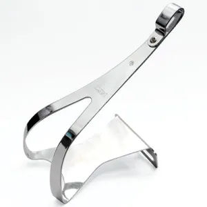 Mks Toe Clips,Steel,Medium Chrome,Pair Road Toe Clips Mks Pedals