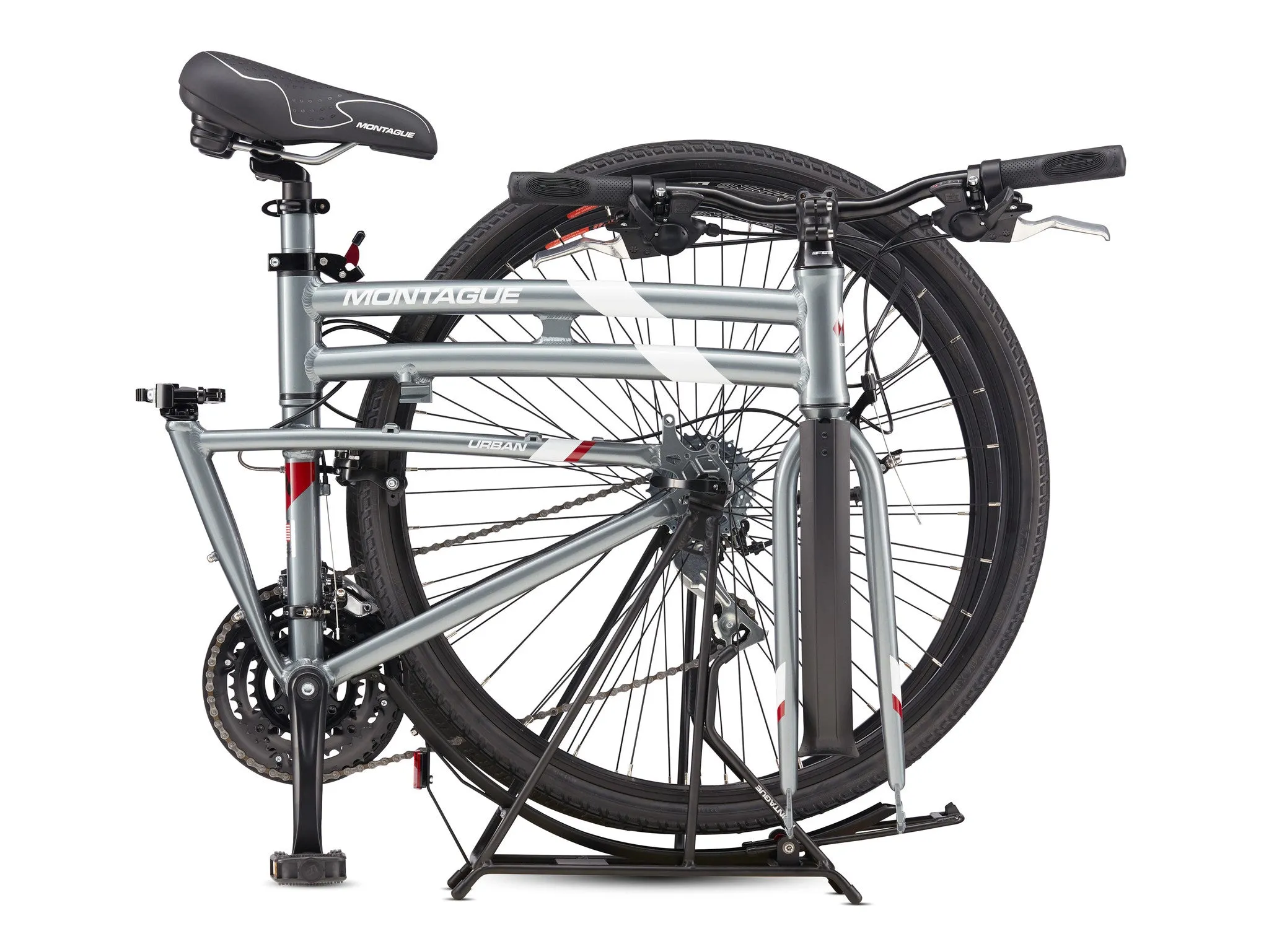 MONTAGUE Urban Folding Road Bike with Rackstand