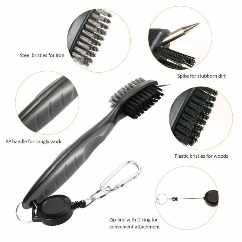 Multi-Function Golf Brush Cleaner