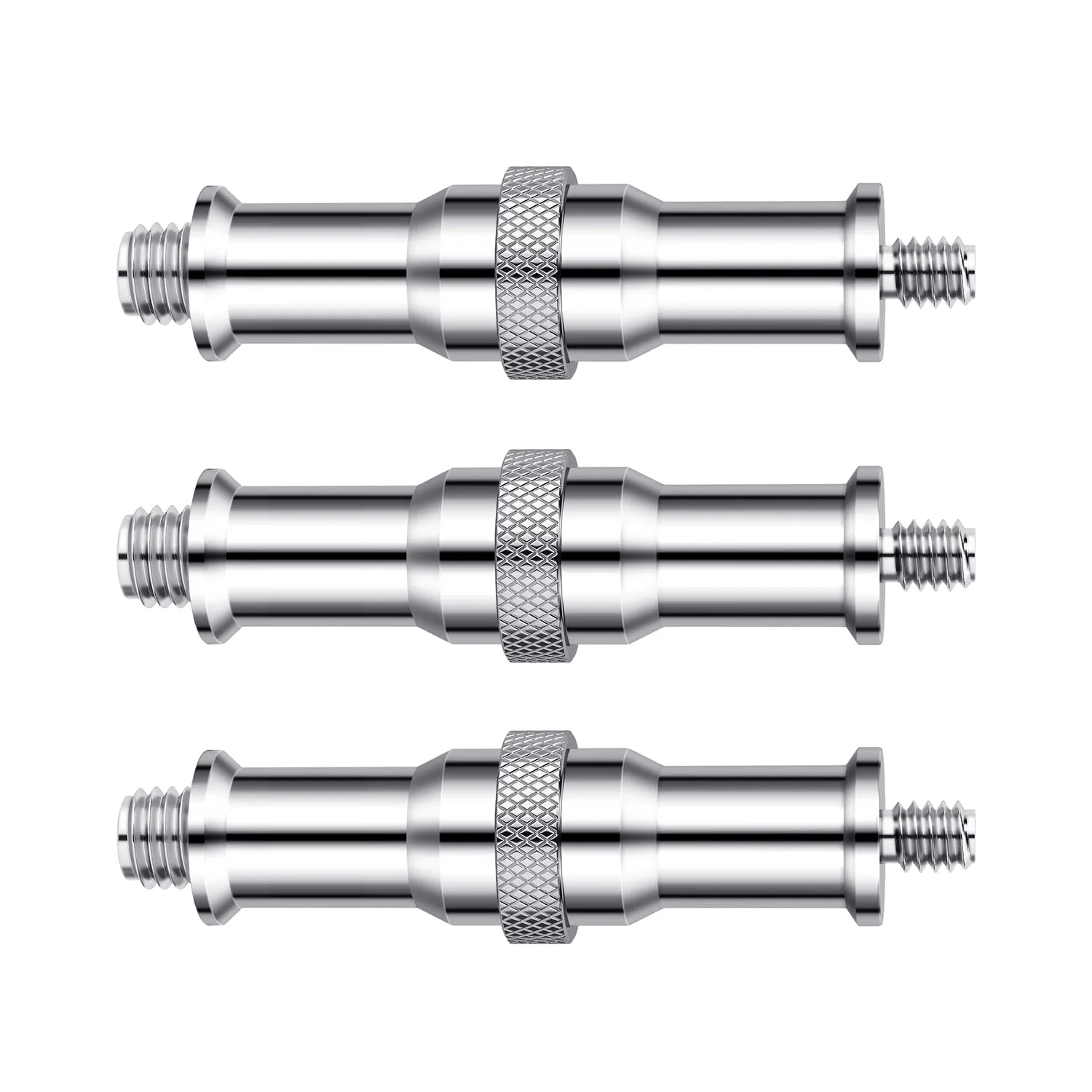 NEEWER 3 Pack ST23 Standard 1/4” to 3/8” Male Metal Converter Threaded Screw Adapter