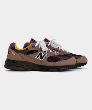 New Balance Made in USA 993 in Mushroom Midnight Violet