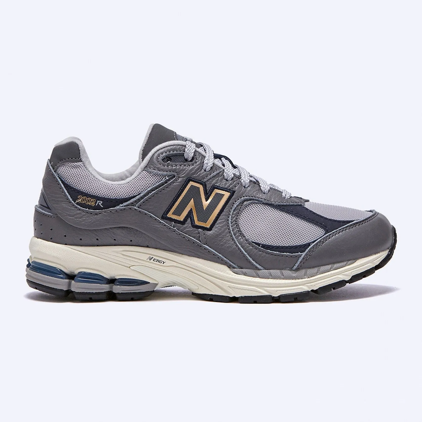 New Balance Men's 2002r Shoes - Castlerock / Gold Metallic