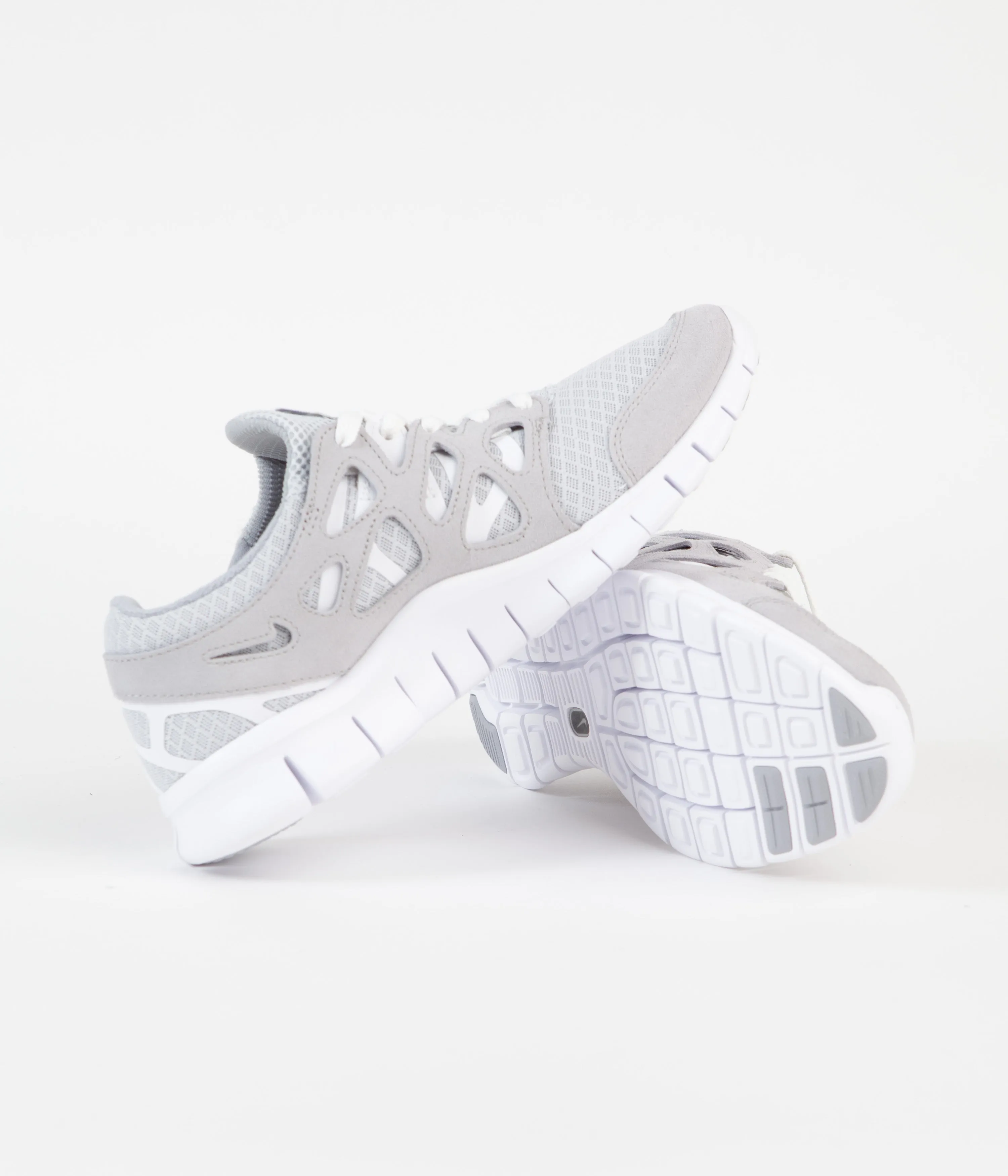 Nike Free Run 2 Shoes - Wolf Grey / Pure Platinum - White