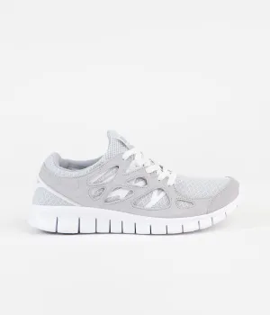 Nike Free Run 2 Shoes - Wolf Grey / Pure Platinum - White