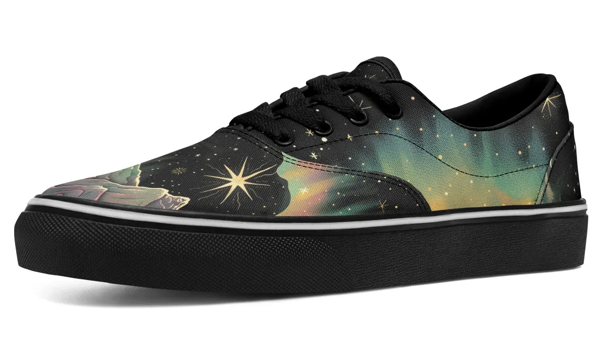 Northern Lights Street Sneakers - Premium Vegan Canvas Sneakers with Durable Waffle Soles