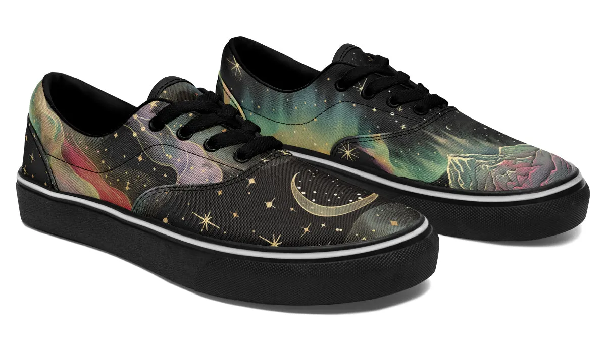 Northern Lights Street Sneakers - Premium Vegan Canvas Sneakers with Durable Waffle Soles